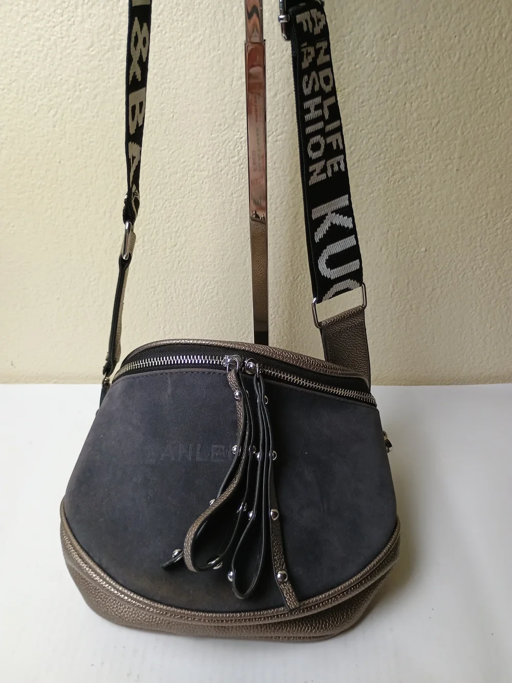 Kuchen & Bag Black and Brown Men's  Sling Bag Metallic - Unisex